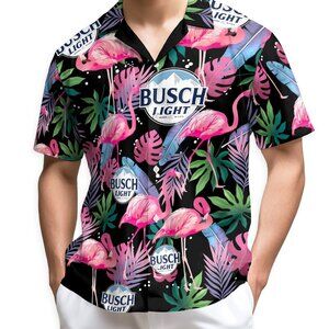 Funny Flamingo Beer Shirt – Pink Bird Tropical Vibes for Summer Parties